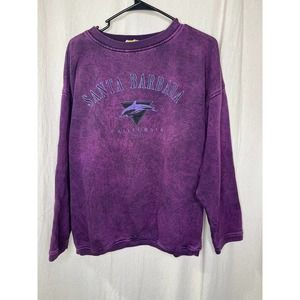Santa Barbara Purple Dolphin Vintage Crewneck Sweater